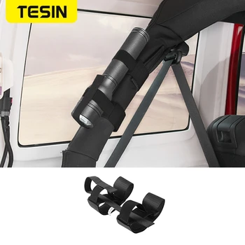 TESIN Car Interior Bandage Roll Bar Flashlight Holder Accessories for Jeep Gladiator JT 2018+ for Jeep Wrangler JK JL 2007-2020
TESIN Car Interior Bandage Roll Bar Flashlight Holder Accessories for Jeep Gladiator JT 2018+ for Jeep Wrangler JK JL 2007-2020