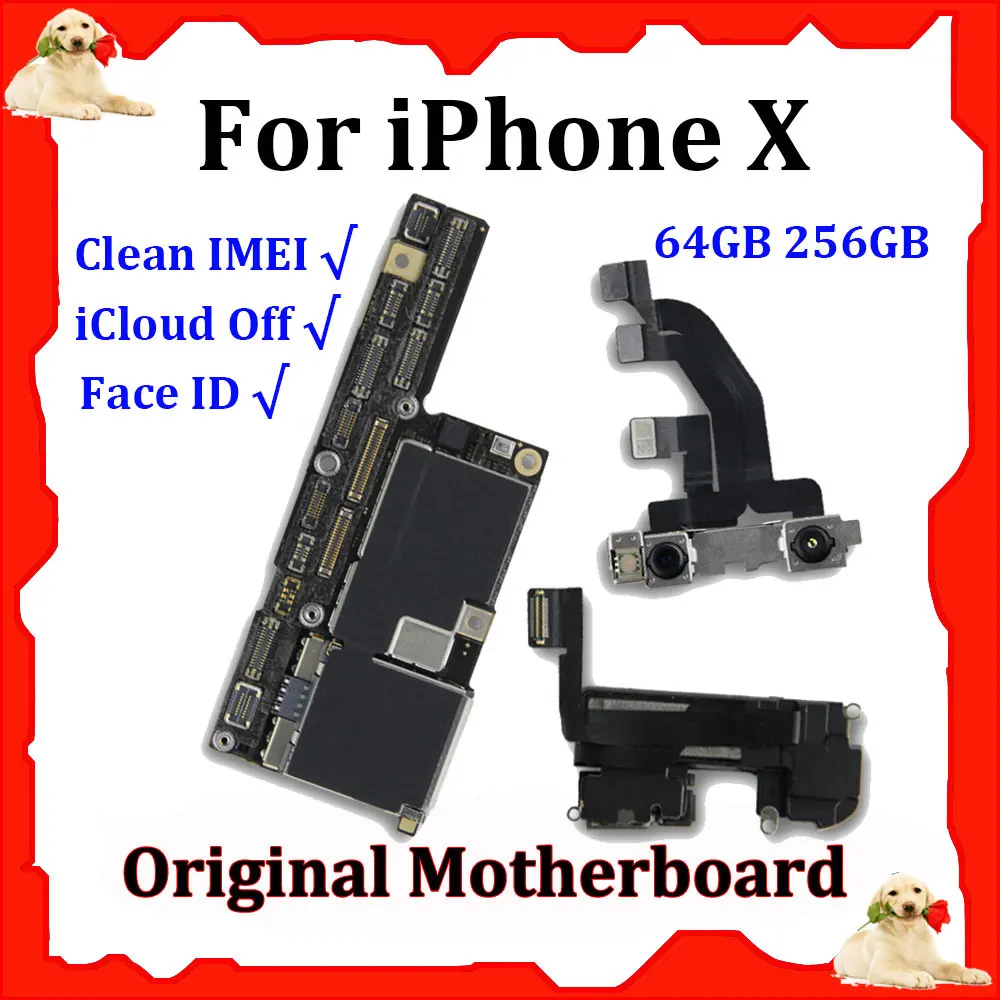 Original Motherboard For iPhone X GSM Factory Unlocked with Face ID Main Logic Mother Board Repair Tool 64GB 256GB NO iCloud IOS
Original Motherboard For iPhone X GSM Factory Unlocked with Face ID Main Logic Mother Board Repair Tool 64GB 256GB NO iCloud IOS