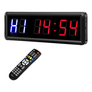LED Interval 1.5Inch 6 Digits Gym Workout Timer Count Down Clock Stopwatch Timer with Remote for Home Fitness EU Plug
LED Interval 1.5Inch 6 Digits Gym Workout Timer Count Down Clock Stopwatch Timer with Remote for Home Fitness EU Plug
