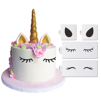 DIY Baking Printing Template Unicorn Eyes&Ears Cake Stencil Set Party Wedding Decoration Template Cake Decorating Supplies Tool
DIY Baking Printing Template Unicorn Eyes&Ears Cake Stencil Set Party Wedding Decoration Template Cake Decorating Supplies Tool