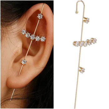Ear Wrap Crawler Hook Earrings Inlaid Zircon Piercing Geometric Stud Earrings Piercing Earring Popular Hip Hop Ear Jewelry
Ear Wrap Crawler Hook Earrings Inlaid Zircon Piercing Geometric Stud Earrings Piercing Earring Popular Hip Hop Ear Jewelry