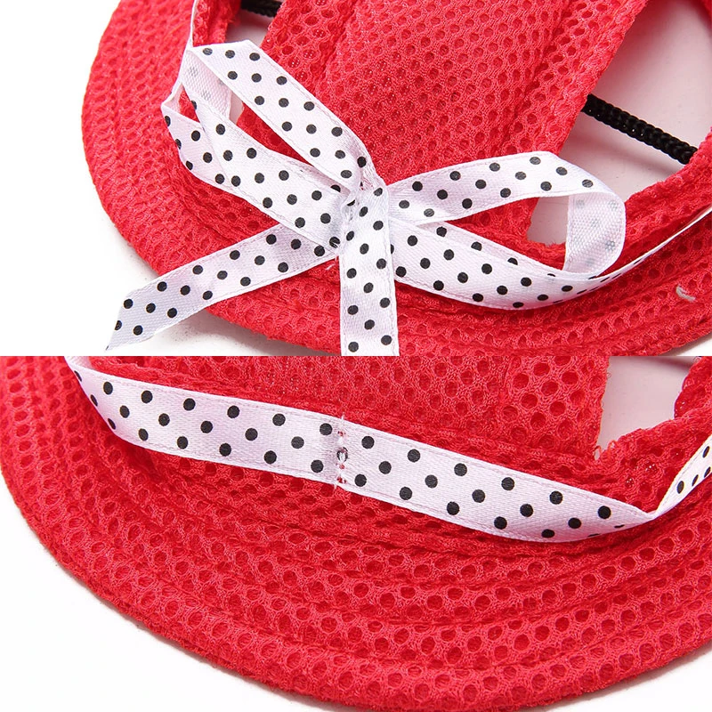 Cute Summer Hat With Bow Tie For Dogs Cute Summer Hat With Bow Tie For Dogs