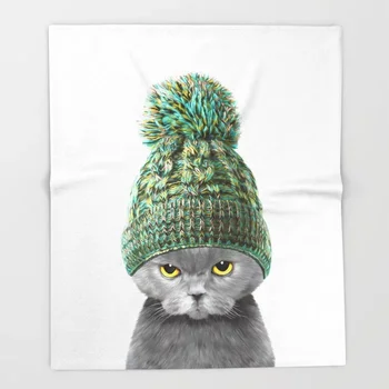 Cat Cartoon Throws for Sofa Cute Kid Design Green hat cat Blankets Christmas Decorations for Home Custom Blanket
Cat Cartoon Throws for Sofa Cute Kid Design Green hat cat Blankets Christmas Decorations for Home Custom Blanket