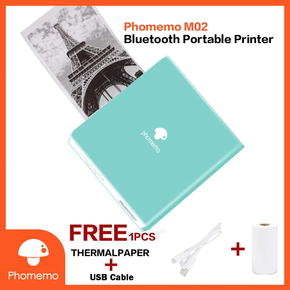 Phomemo M02 Porta Printer Sticker Thermal Bluetooth Photo Handheld Printers Label Maker Labeler for Bullet Journal Gift Work
Phomemo M02 Porta Printer Sticker Thermal Bluetooth Photo Handheld Printers Label Maker Labeler for Bullet Journal Gift Work