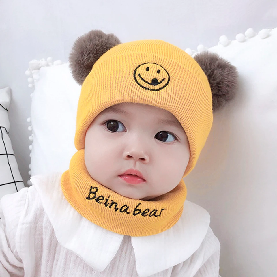 Winter Cutton Baby Hat Beanie Scarf Set Ears Cute Knitted Caps for Girl Boy Warm Spring Autumn Cap Children Hats Newborn Bonnets
Winter Cutton Baby Hat Beanie Scarf Set Ears Cute Knitted Caps for Girl Boy Warm Spring Autumn Cap Children Hats Newborn Bonnets