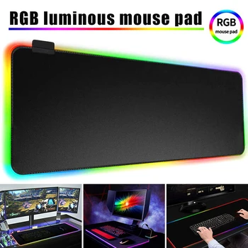 RGB Gaming Mouse Pad Large Mouse Pad Gamer LED Computer Mouse Keyboard Mat with Backlight KQS8
RGB Gaming Mouse Pad Large Mouse Pad Gamer LED Computer Mouse Keyboard Mat with Backlight KQS8
