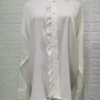 New 100% silk mulberry silk silk satin edge of silk black fungus white long sleeved shirt SMLXL
New 100% silk mulberry silk silk satin edge of silk black fungus white long sleeved shirt SMLXL