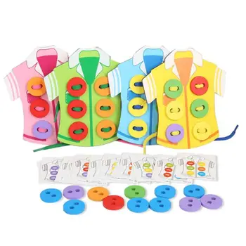 Button threading Puzzle Board Game ,Clothes Buttons lacing Toy, wearing rope threading Montessori Sensory Early Educational toys
Button threading Puzzle Board Game ,Clothes Buttons lacing Toy, wearing rope threading Montessori Sensory Early Educational toys
