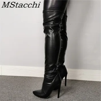 MStacchi Women Boots Microfiber High Heel Zipper Boots Pointed Toe Thin Heels Over-knee Boots Concise Autumn Winter Women Boots
MStacchi Women Boots Microfiber High Heel Zipper Boots Pointed Toe Thin Heels Over-knee Boots Concise Autumn Winter Women Boots