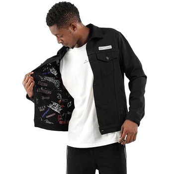 Japanese Harajuku Vintage Black Denim Jacket for Men Urban Boys Streetwear Hip Hop Black Jean Jackets Plus Size
Japanese Harajuku Vintage Black Denim Jacket for Men Urban Boys Streetwear Hip Hop Black Jean Jackets Plus Size