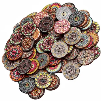 100pcs Pattern Random Wooden Button Flower Painting Round Shape Retrol Buttons Assorted Kit Flower DIY Two-hole Sewing Button
100pcs Pattern Random Wooden Button Flower Painting Round Shape Retrol Buttons Assorted Kit Flower DIY Two-hole Sewing Button