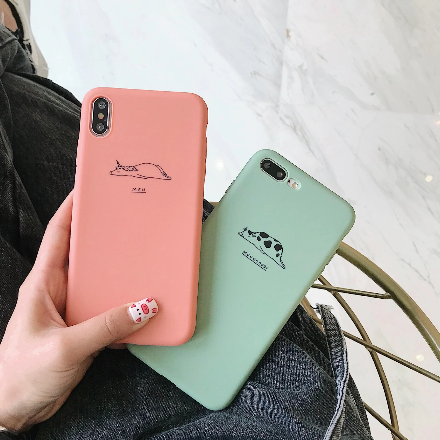 Fashion Soft Silicone Phone Case For iPhone 8 7 6 6s Plus Case Cute Cartoon Antelope Cow Back Cover For iPhone X XS Max XR Cover
Fashion Soft Silicone Phone Case For iPhone 8 7 6 6s Plus Case Cute Cartoon Antelope Cow Back Cover For iPhone X XS Max XR Cover