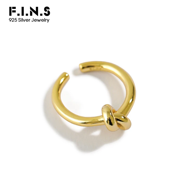 F.I.N.S Classic Authentic S925 Sterling Silver Ring INS Simple Knotted Open Ring Stackable Women Finger Rings Wedding Jewelry
F.I.N.S Classic Authentic S925 Sterling Silver Ring INS Simple Knotted Open Ring Stackable Women Finger Rings Wedding Jewelry
