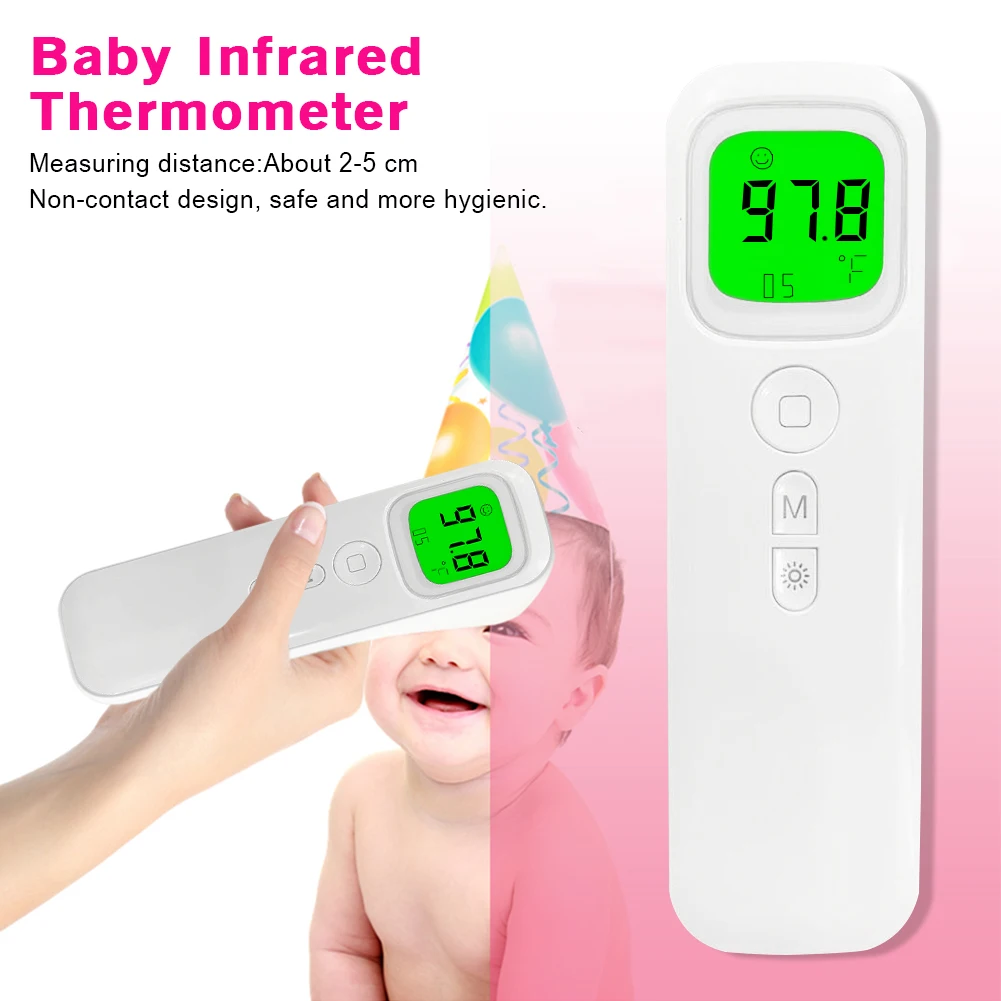 Non Contact Home Forehead Ear Handheld Baby Infrared Thermometer Battery Powered LCD Digital Body Temperature Instant Reading
Non Contact Home Forehead Ear Handheld Baby Infrared Thermometer Battery Powered LCD Digital Body Temperature Instant Reading