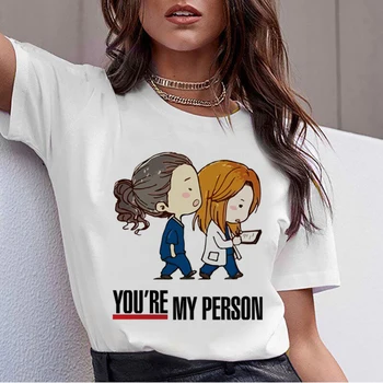 New Women's Shirts Cartoon Greys Anatomy Top Female T-shirt 90s Harajuku You're My Person Letter Clothes O-Neck Lady Tops Shirts
New Women's Shirts Cartoon Greys Anatomy Top Female T-shirt 90s Harajuku You're My Person Letter Clothes O-Neck Lady Tops Shirts