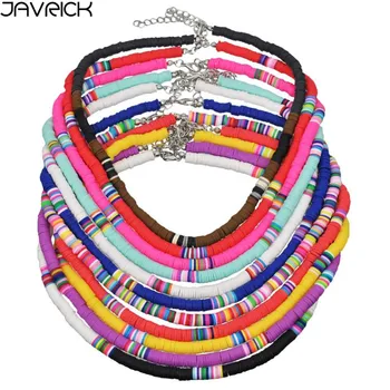 Bohemian Beach Colorful Clay Beaded Choker Boho Rainbow Polymer Clay Necklace Jewelry for Women Girls Adjustable
Bohemian Beach Colorful Clay Beaded Choker Boho Rainbow Polymer Clay Necklace Jewelry for Women Girls Adjustable