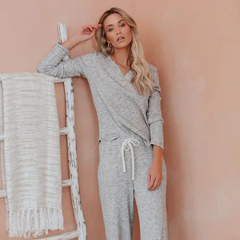 Women Casual Shirt&Pants Solid Sleepwear Pajamas Suit Soft Intimate Lingerie Nightwear Loose Sleep Set Home Clothes Nightgown
Women Casual Shirt&Pants Solid Sleepwear Pajamas Suit Soft Intimate Lingerie Nightwear Loose Sleep Set Home Clothes Nightgown
