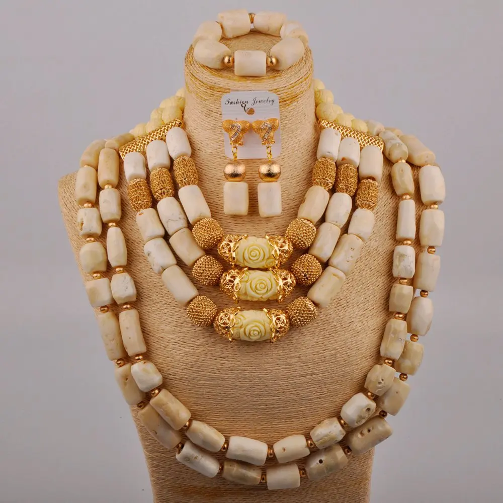 Luxury African Jewelry Set 5 Layers White Coral Beads Jewellery Set 2021 New Designs Dubai Gold Nigerian Coral Bridal Set
Luxury African Jewelry Set 5 Layers White Coral Beads Jewellery Set 2021 New Designs Dubai Gold Nigerian Coral Bridal Set