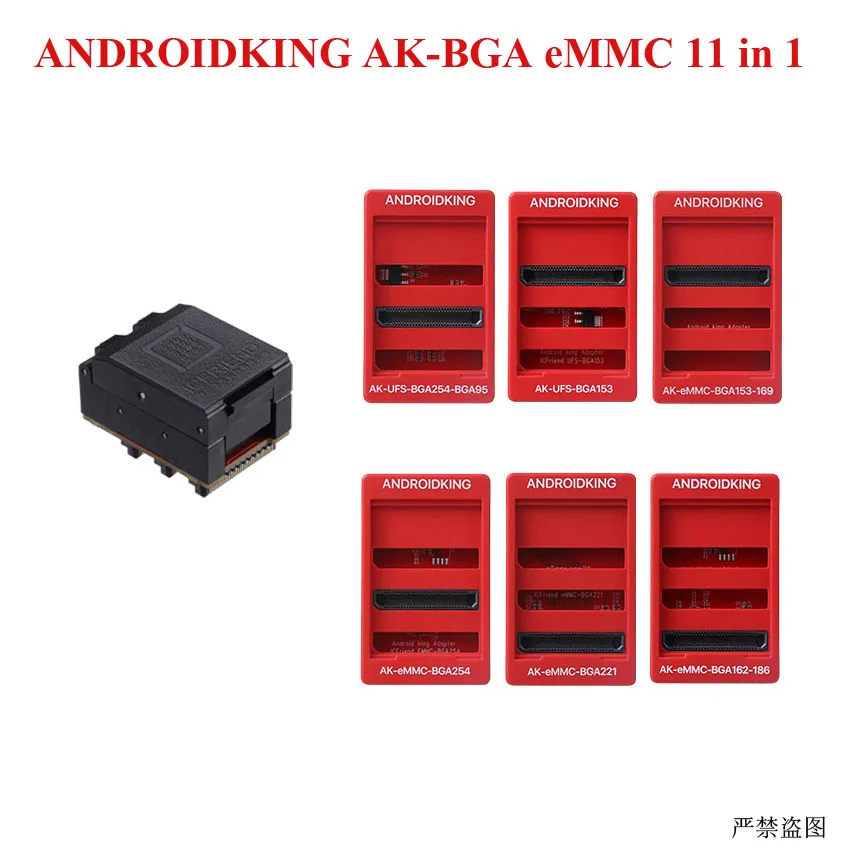 Адаптер MOORC ICFRIEND AK-BGA eMMC 11 в 1 с Z3X легкий Jtag Plus UFI Box Medusa Pro | Мобильные телефоны и