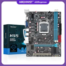MACHINIST H55 Motherboard LGA1156 Support DDR3 Desktop Ram Memory Core I3/I5/I7 I5 760 CPU VGA HDMI Gamer PC Micro-ATX HM55-P3 MACHINIST H55 Motherboard LGA1156 Support DDR3 Desktop Ram Memory Core I3/I5/I7 I5 760 CPU VGA HDMI Gamer PC Micro-ATX HM55-P3
