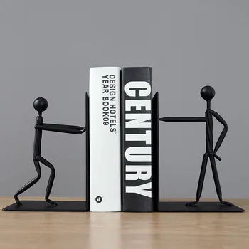 Modern Metal Book Block Crafts Creative Iron Man Book End Library Decorations Study Desk Iron Craft Decorations
Modern Metal Book Block Crafts Creative Iron Man Book End Library Decorations Study Desk Iron Craft Decorations
