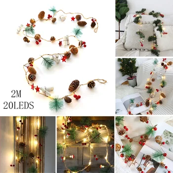 2m 20 Led Copper Wire Pine Cone Flowers Led String Lights Christmas Decorative Outdoor Bedroom DIY Garland Holiday Fairy Lights
2m 20 Led Copper Wire Pine Cone Flowers Led String Lights Christmas Decorative Outdoor Bedroom DIY Garland Holiday Fairy Lights