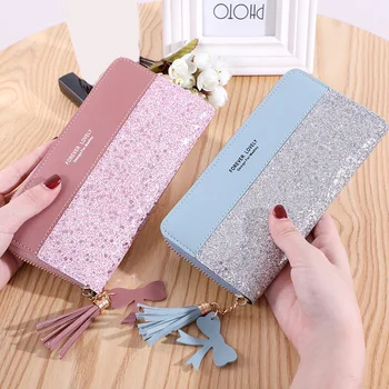 Women Glitter Wallet Purse Long Design PU Leather Sequins Zipper for Money Coin hh88
Women Glitter Wallet Purse Long Design PU Leather Sequins Zipper for Money Coin hh88