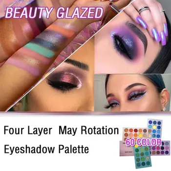 60 Color Four-layer May Rotation Eyeshadow Makeup Cosmetic Highlight Eyeshadow Palette Matte Pearlescent Lasting Eyeshadow TSLM2
60 Color Four-layer May Rotation Eyeshadow Makeup Cosmetic Highlight Eyeshadow Palette Matte Pearlescent Lasting Eyeshadow TSLM2