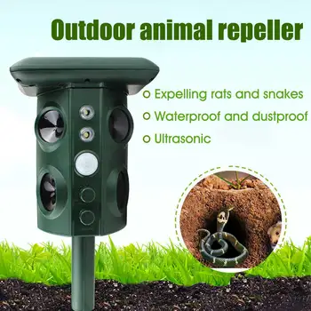 Animal Repeller Ultrasonic Repeller Wave Fox Deterrent Snake Mouse Solar Powerd Animal Repeller for Outdoor Garden
Animal Repeller Ultrasonic Repeller Wave Fox Deterrent Snake Mouse Solar Powerd Animal Repeller for Outdoor Garden