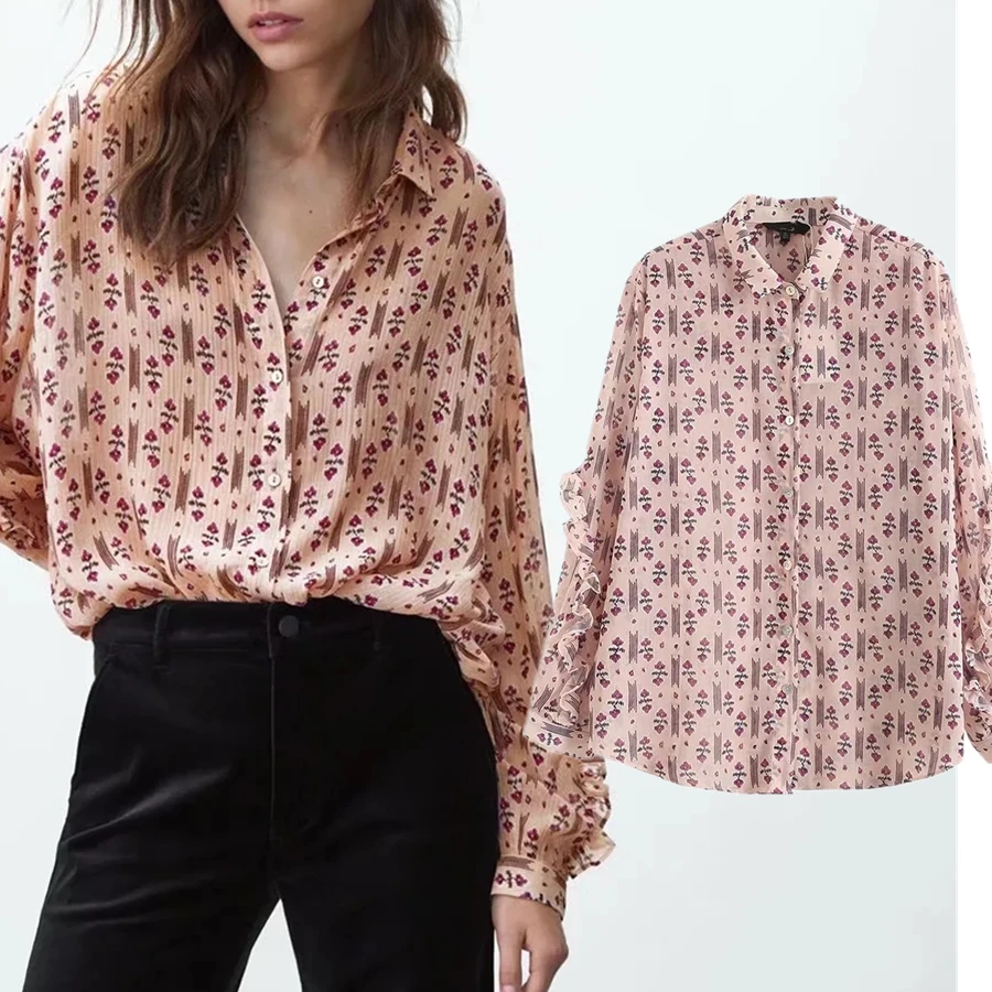 Elmsk Blusas Mujer De Moda 2021 Осенняя мода английский стиль Цветочная блузка женская элегантная рубашка с каскадом женские топы 
Elmsk Blusas Mujer De Moda 2021 Осенняя мода английский стиль Цветочная блузка женская элегантная рубашка с каскадом женские топы