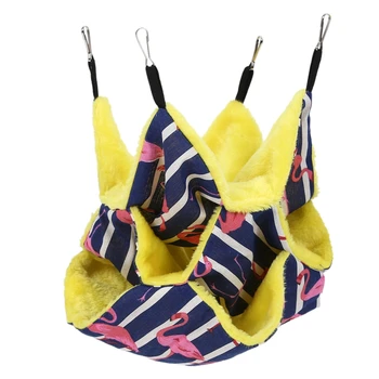 Pet Double Bunk Bed Cage Hammock Sleeper for Parrot Hamster Ferret Sugar Glider Rats Mice Chinchilla Small Animals
Pet Double Bunk Bed Cage Hammock Sleeper for Parrot Hamster Ferret Sugar Glider Rats Mice Chinchilla Small Animals