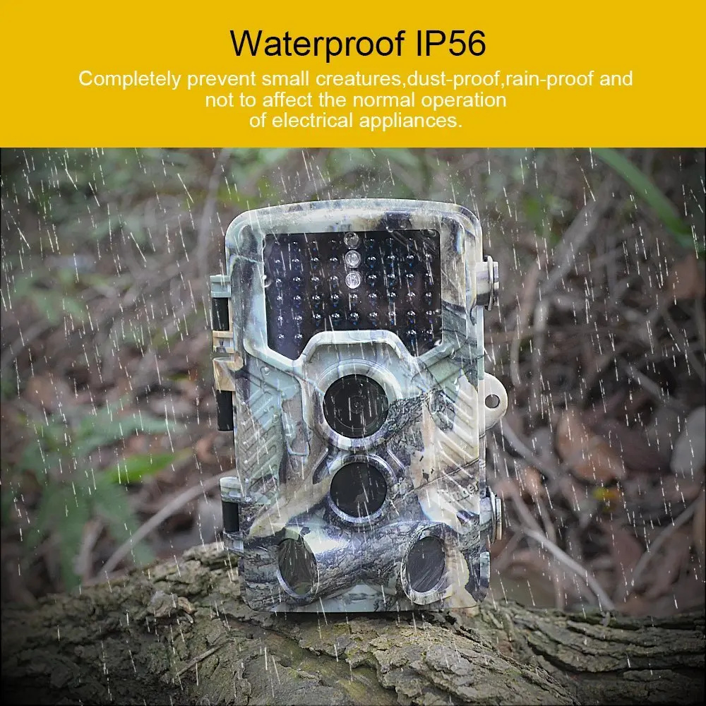 Trail Camera 16MP 1080P Waterproof Wildlife Scouting Camera Hunting Camera with 120° Wide Angle Detection Night Vision
Trail Camera 16MP 1080P Waterproof Wildlife Scouting Camera Hunting Camera with 120° Wide Angle Detection Night Vision