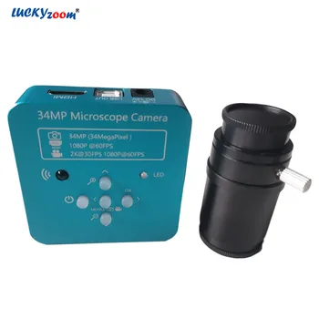 34MP Microscope Camera HDMI USB 1080P HD Industry Stereo Microscope Camera 60FPS Panasonic CMOS Trinocular Microscopio Adapter
34MP Microscope Camera HDMI USB 1080P HD Industry Stereo Microscope Camera 60FPS Panasonic CMOS Trinocular Microscopio Adapter