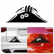 רכב מדבקות 3D עיני מדבקות שחור מציץ מפלצת עבור פיאט Croma Linea יוליסס Oltre 600 1200 520 20-30 16-20(China)