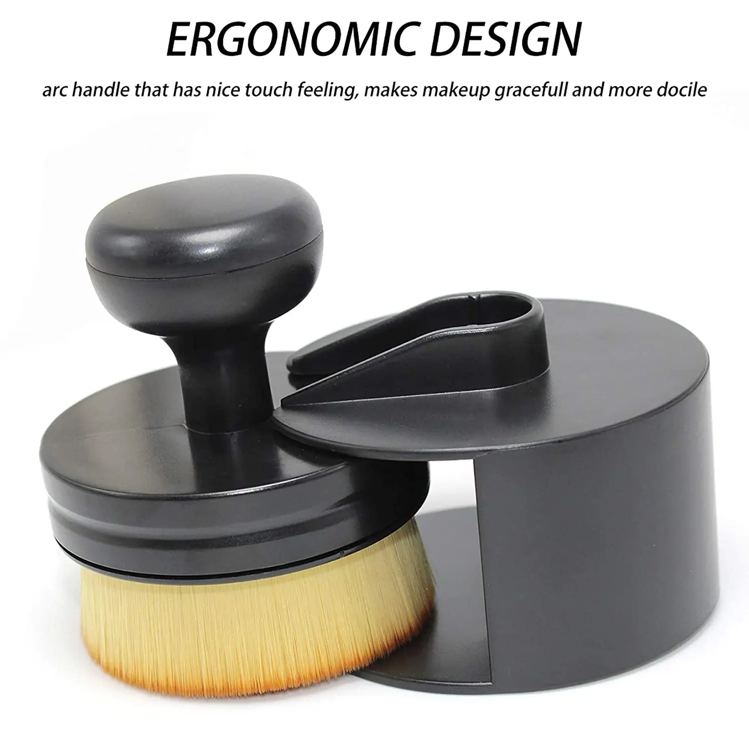 Foundation Makeup Brush,for Face&Body,Large Full Coverage Makeup Brushes for Blending Liquid,Flawless Powder Cosmetics Brush 2 H54f3e6cc0b6d4ad5895507be680fe0e5D