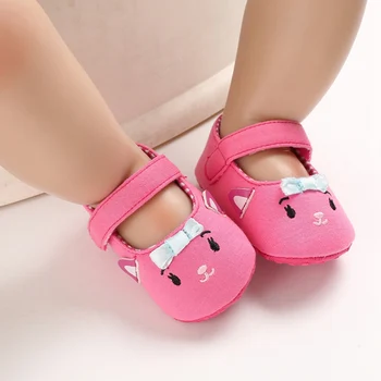 Cute Baby Girl Shoes First Walkers Shoes Cartoon Cat Newborn Footwear Toddler Shoes 0-24M 
Cute Baby Girl Shoes First Walkers Shoes Cartoon Cat Newborn Footwear Toddler Shoes 0-24M