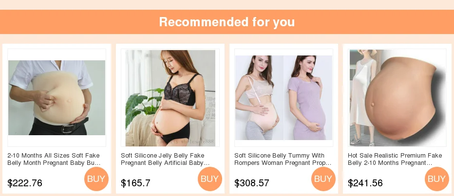 6 7 8 Month Fake Belly Month Pregnant Baby Bump Silicone Prosthetics Tummy 2kg