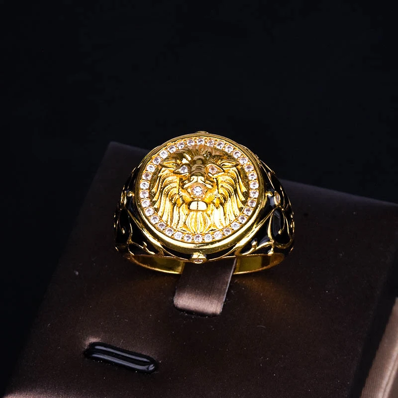 2020 new Domineering men's rings jewelry gold color lion head ring high quality simple ring jewelry accessories jewellery
2020 new Domineering men's rings jewelry gold color lion head ring high quality simple ring jewelry accessories jewellery