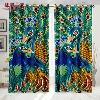 GRIDILANGO Two Colorful Peacocks Curtain For Bedroom Living Room Blue Green Pattern Couple Happiness Curtain Home Decoration1PCS
GRIDILANGO Two Colorful Peacocks Curtain For Bedroom Living Room Blue Green Pattern Couple Happiness Curtain Home Decoration1PCS