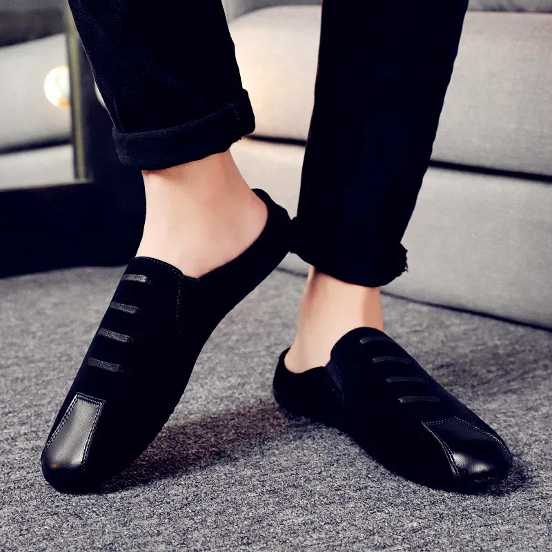 Slipper Men's Fashion Outdoor No Heel Lazy Moccosins MEN'S Slippers Men's Summer Outer Wear Leather Sandals Online Celebrity San
Slipper Men's Fashion Outdoor No Heel Lazy Moccosins MEN'S Slippers Men's Summer Outer Wear Leather Sandals Online Celebrity San