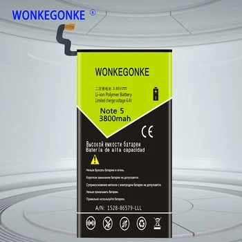 WONKEGONKE For Samsung Galaxy Note 5 battery note5 N9200 N920t EB-BN920ABE Batteries Bateria 
WONKEGONKE For Samsung Galaxy Note 5 battery note5 N9200 N920t EB-BN920ABE Batteries Bateria