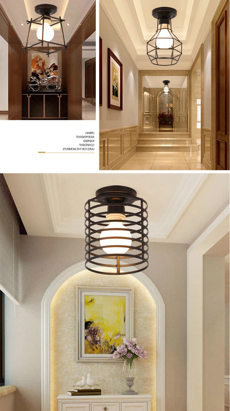 Modern nordic wrought iron led ceiling lamps H54f60d80cf304297913aa78d13f9e5d77.jpg - Modern nordic wrought iron led ceiling lamps