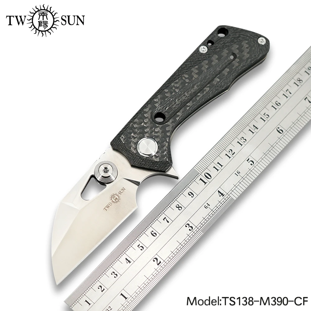 TWOSUN Knives M390 blade flipper folding Pocket Knife tactical knife hunting outdoor Camping tool EDC Titanium Fast Open TS138
TWOSUN Knives M390 blade flipper folding Pocket Knife tactical knife hunting outdoor Camping tool EDC Titanium Fast Open TS138