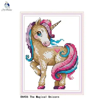 The Magical Unicorn Animal Embroider DIY Counted Printed Canvas Chinese Cross Stitch DMC 14CT 11CT Needlework Sets
The Magical Unicorn Animal Embroider DIY Counted Printed Canvas Chinese Cross Stitch DMC 14CT 11CT Needlework Sets