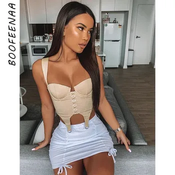 BOOFEENAA 2020 Fashion Bodycon Crop Top Women Vintage Sexy Summer Tank Tops for Women Cropped Backless Bustier Top C83-H77
BOOFEENAA 2020 Fashion Bodycon Crop Top Women Vintage Sexy Summer Tank Tops for Women Cropped Backless Bustier Top C83-H77