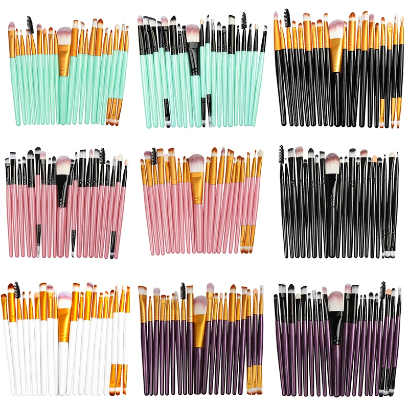 20 Pieces/15 Pieces Makeup Brushes Set Eye Shadow Foundation Powder Eyeliner Eyelash Lip Make Up Brush Cosmetic Beauty Tool Kit
20 Pieces/15 Pieces Makeup Brushes Set Eye Shadow Foundation Powder Eyeliner Eyelash Lip Make Up Brush Cosmetic Beauty Tool Kit