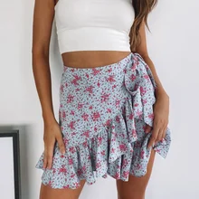 Women 2021 Summer Ruffle High Waist Vacation Y2k Skirts Flower Print Short Mini Skirts Ladies Streetwear Loose Bottoms Female
Women 2021 Summer Ruffle High Waist Vacation Y2k Skirts Flower Print Short Mini Skirts Ladies Streetwear Loose Bottoms Female