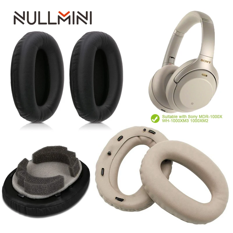 NullMini Сменные амбушюры для Sony MDR 1000X WH 1000XM3 1000XM2 наушники с муфтой|Аксессуары