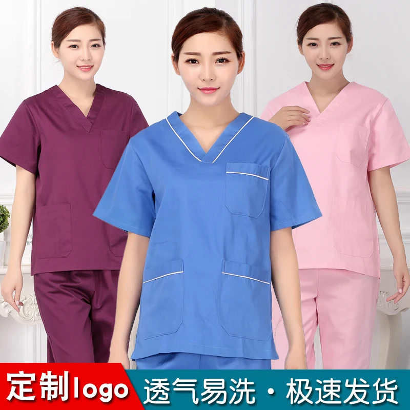 

Hand-washing clothes for doctors and men, separate suits, operating clothes and brush hands for pet hospital overalls