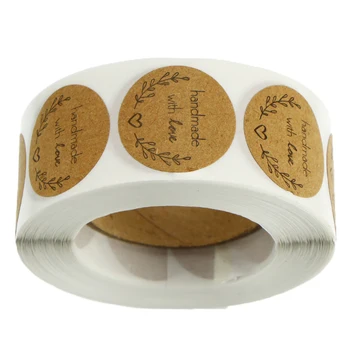 500pcs/roll Kraft Paper Handmade With Love Sticker Seal Labels Jewelry Box Packaging DIY Decoration Gift Card
500pcs/roll Kraft Paper Handmade With Love Sticker Seal Labels Jewelry Box Packaging DIY Decoration Gift Card